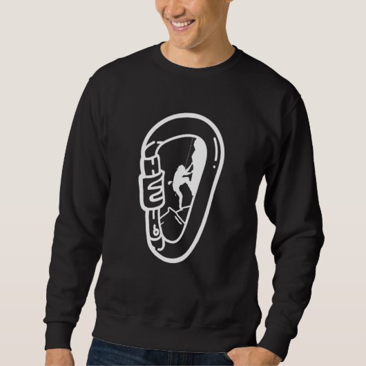 Carabiner Mountainering Rock Climate Bouldering Trui (Voorkant)