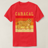 Caracal Cat Retro  Dier Wilde Kat Lyn Love T-shirt (Design voorkant)