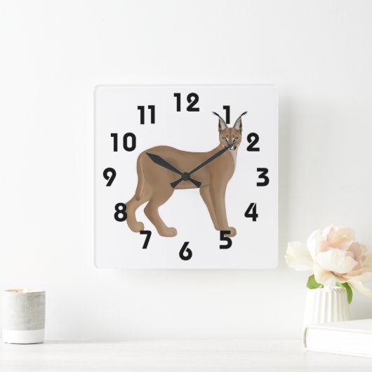 Caracal Clock Vierkante Klok (Huis)