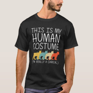 Caracal Halloween Human Costume Cat Kat Easy DIY T-shirt