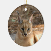 Caracal Lynx-kerstversiering Keramisch Ornament (Links)