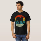 Caracal retro  silhouet 70s t-shirt (Voorkant volledig)