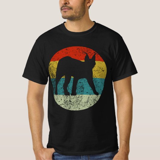 Caracal retro silhouet 70s t-shirt (Voorkant)