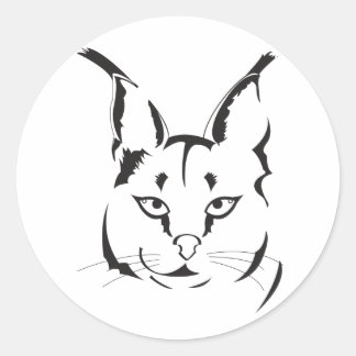 Caracal Ronde Sticker