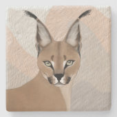 Caracal Stone Onderzetter (Voorkant)