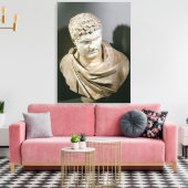 Caracalla, Roman marble cuirassed, 212-217 AD Canvas Afdruk (Insitu (Woonkamer))
