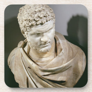 Caracalla, Roman marble cuirassed bust, 212-217 AD Drankjes Onderzetter