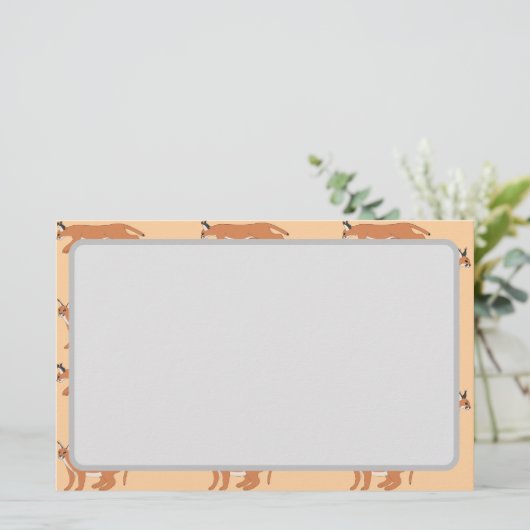 Caracals  briefpapier (Staand voorkant)