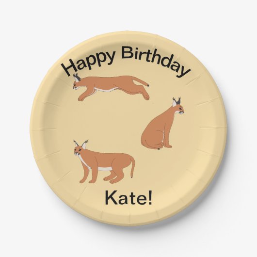 Caracals Papieren Bordje (Voorkant)