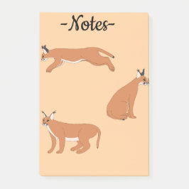 Caracals  post-it® notes
