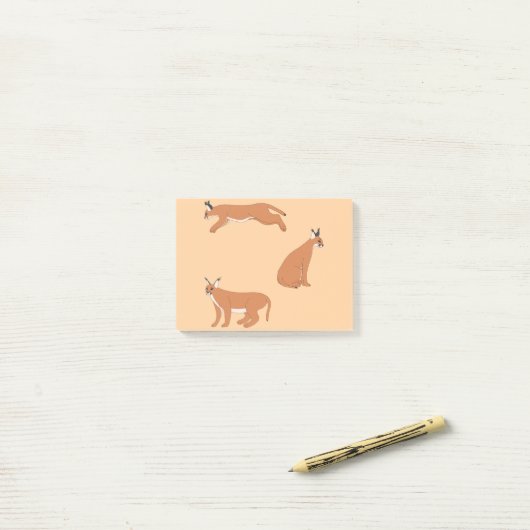 Caracals  post-it® notes (Op bureau)