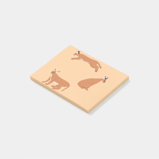 Caracals  post-it® notes (Schuin)