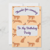 Caracals Thank you Card Kaart (Voorkant)