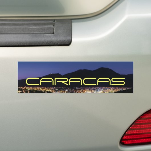 Caracas by night bumpersticker (Op auto)
