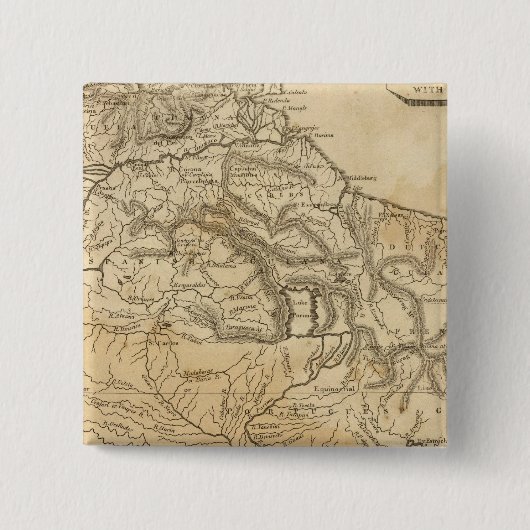 Caracas, Guyana Vierkante Button 5,1 Cm (Voorkant)