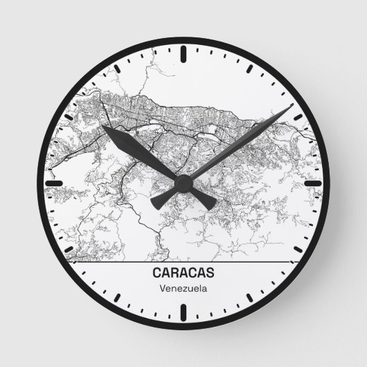 Caracas Klok Stad Lijn Kunst (Voorkant)