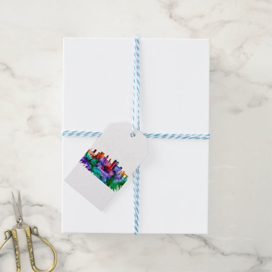 Caracas Skyline Cadeaulabel (Met Touw)