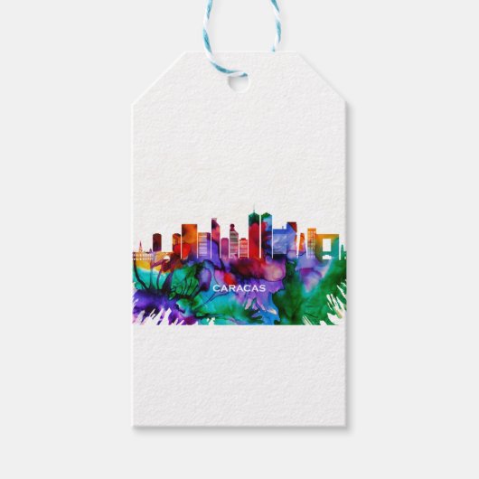 Caracas Skyline Cadeaulabel (Voorkant)
