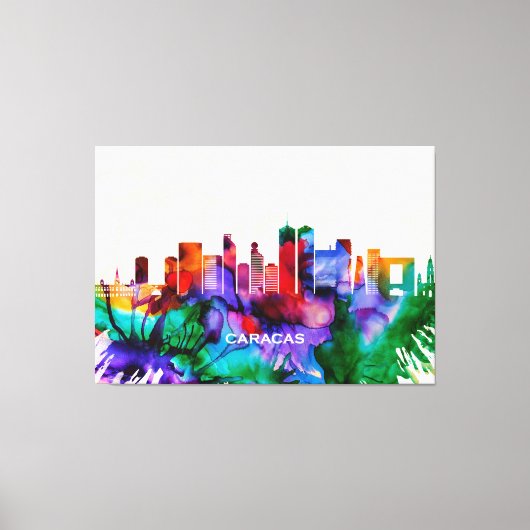 Caracas Skyline Canvas Afdruk (Voorkant)