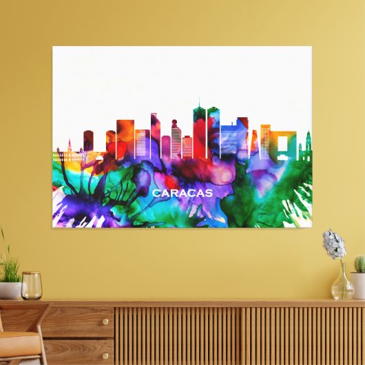 Caracas Skyline Canvas Afdruk (Insitu (Woonkamer))