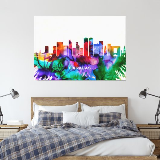 Caracas Skyline Canvas Afdruk (Insitu (Slaapkamer))