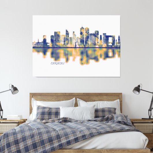 Caracas Skyline Canvas Afdruk (Insitu (Slaapkamer))