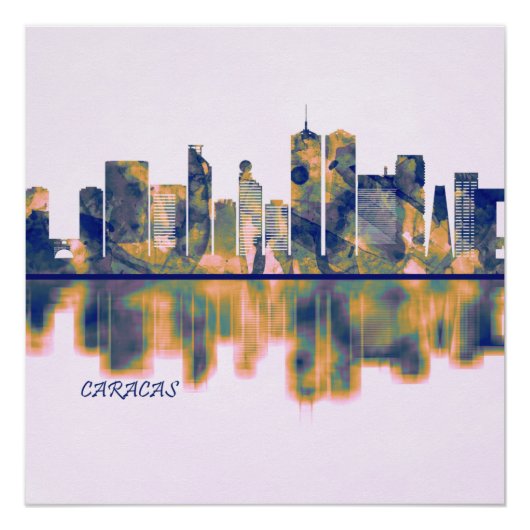 Caracas Skyline Perfect Poster (Voorkant)