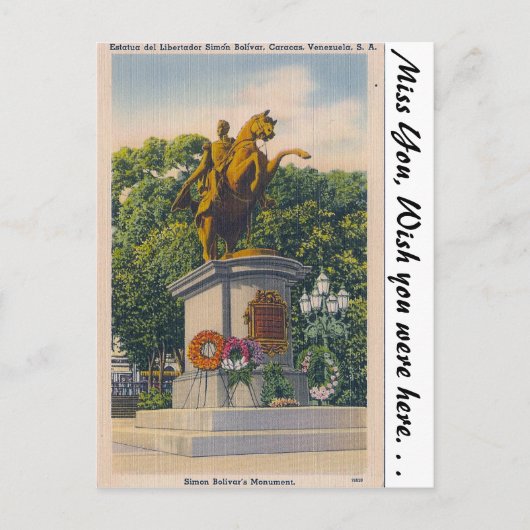 Caracas, Venezuela Briefkaart (Voorkant)