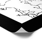 Caracas Venezuela Map Poster (Hoek)