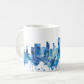 Caracas Venezuela Skyline Blue Koffiemok (Voorkant links)