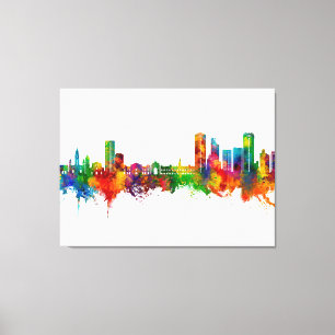 Caracas Venezuela Skyline Canvas Afdruk