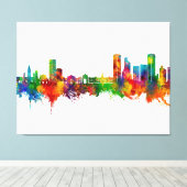 Caracas Venezuela Skyline Canvas Afdruk (Insitu (Houten vloer))