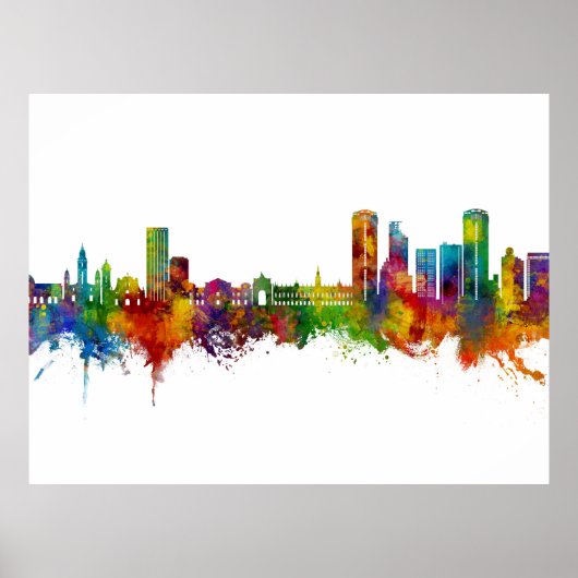 Caracas Venezuela Skyline Poster (Voorkant)