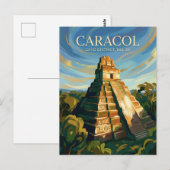 Caracol Mayaruïnes Belize Briefkaart (Voorkant / Achterkant)