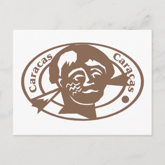Caracus Stamp Briefkaart (Voorkant)