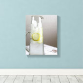 Carafe van Lemon Limoen Ice Water Kleur 8x10 Canvas Afdruk (Insitu (Houten vloer))