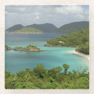 Caraïben, Amerikaanse Maagdeneilanden, St. John Glazen Onderzetter