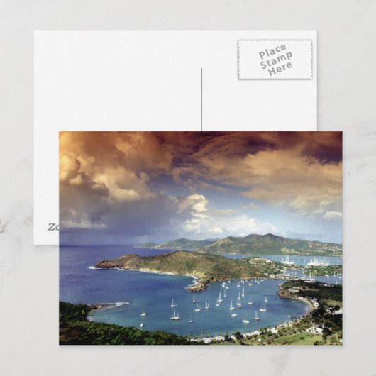 Caraïben, Antigua. Briefkaart (Voorkant / Achterkant)