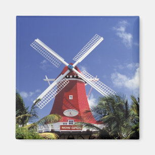 Caraïben, Aruba. Old Mill, omgezet in 'Mill' Magneet