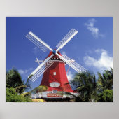 Caraïben, Aruba. Old Mill, omgezet in 'Mill' Poster (Voorkant)