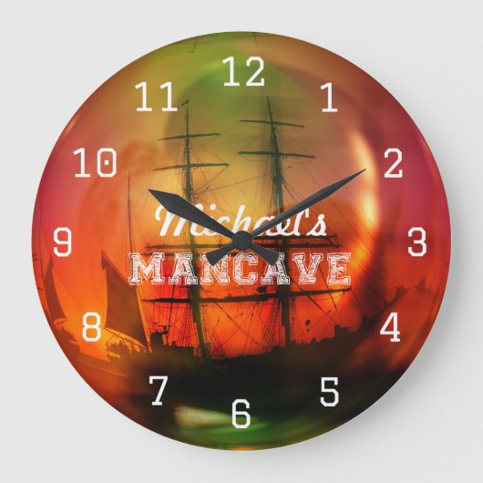 Caraïben Beach Mancave Beer Grote Klok (Voorkant)