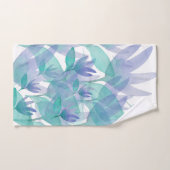 Caraïben Blauwe Waterverf Wonder Flowers Bad Handdoek (Handdoek)