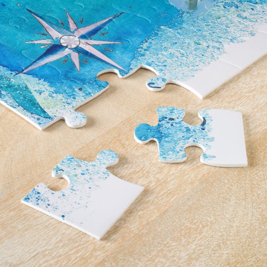 Caraïben Cruvel Poster Map Antilles West Legpuzzel (Zijkant)