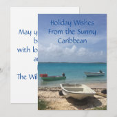 Caraïben Dreaming Bonaire Vist de Oostzee Feestdagenkaart (Voorkant / Achterkant)