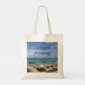 Caraïben Dreaming Bonaire Vist de Oostzee Tote Bag (Achterkant)