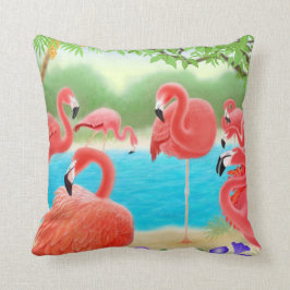 Caraïben Flamingo Lagoon Pillow Kussen