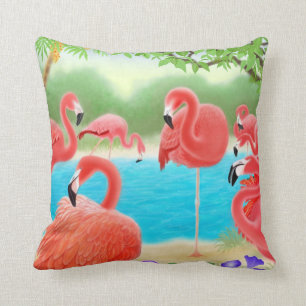 Caraïben Flamingo Lagoon Pillow Kussen
