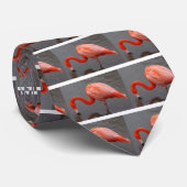 Caraïben Flamingo Stropdas (Opgerold)
