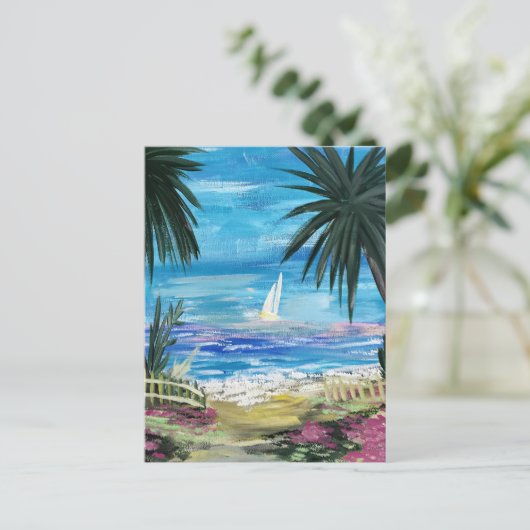 Caraïben Getaway Briefkaart (Staand voorkant)