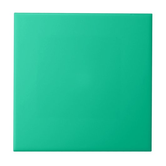 Caraïben, groene, vaste kleur tegeltje (Voorkant)